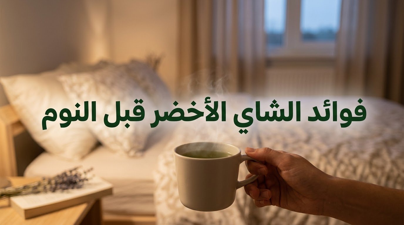 فوائد الشاي الأخضر قبل النوم