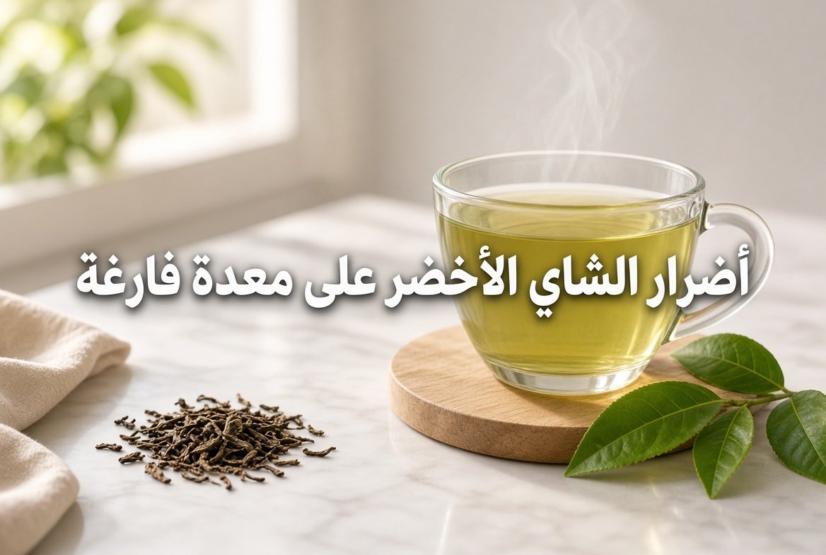 أضرار الشاي الأخضر على معدة فارغة